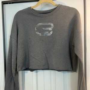 CycleBar cropped sweater, size M.